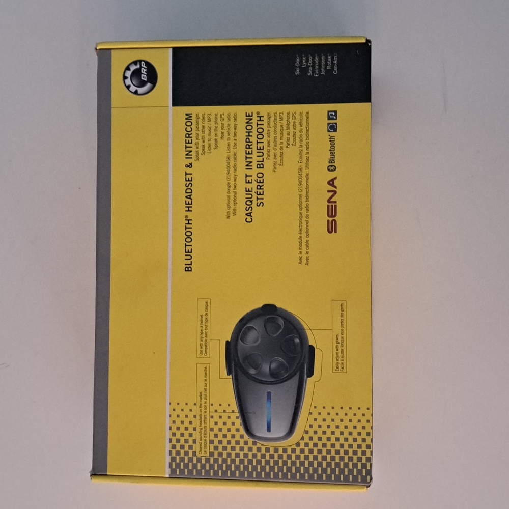 Sena bluetooth headset.